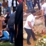 Caos y heridos: Los videos del colapso de las fosas fúnebres del cementerio de Carúpano en pleno sepelio