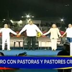 Un grupo de pastores evangélicos elevaron una oración junto a Nicolás Maduro, este miércoles 6 de marzo, y pidieron