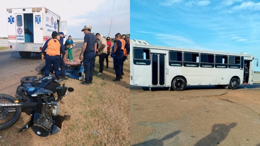 Autobús que trasladaba partidarios del PSUV en la Guajira arrolló a dos policías, uno de ellos falleció